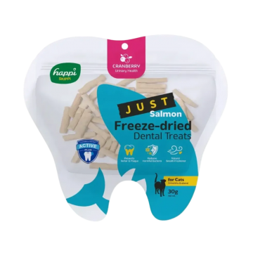 Happi Skippi Treats Just Freeze Dried Salmon & Cranberry 30g (3 packs) Happi Skippi Treats Just Freeze Dried Salmon & Cranberry 30g (3 packs)